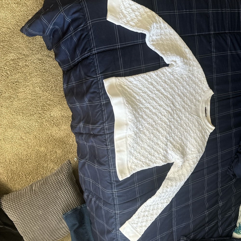 Louis Vuitton White Crewneck Sweater
